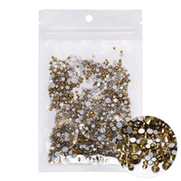 1440PCS SS3-SS20 Mix Size Non-Hotfix Glass FlatBack Rhinestones