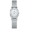 Women's Oval Quartz Watch Vintage Mesh Bracelet Blue Dial