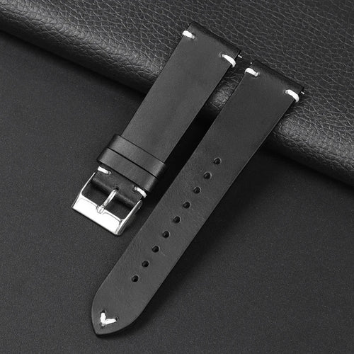 Motorola Moto Watch Oil-Waxed Leather Band, Quick Release