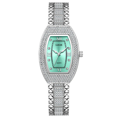 Women's Diamond Crystal Stainless Steel Dress Watch