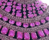 Long Rhinestone Tassel Fringe Crystal Drop Chocker Necklace Body Jewelry