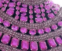 Long Rhinestone Tassel Fringe Crystal Drop Chocker Necklace Body Jewelry
