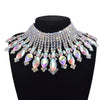 Radiating Statement Rhinestone Crystal Necklace