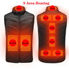 17/13/9 Areas Usb Heated Jacket Men Women Electric Heated Vest Heating Vest Heated Bodywarmer Usb Inner Heat Vest Veste