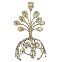 Peacock Rhinestone Headpiece