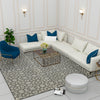 Premium Hand-Tufted Rug Made of 100% Wool  - Shiraz Grid - 8x10 Feet