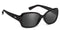 Polarized Gray / No Bifocal/Reader (Plano) ($90) / Glossy Black
