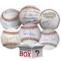 Autographed/Signed Rawlings Official MLB Baseball Mystery Box with PSA JSA or Beckett COA