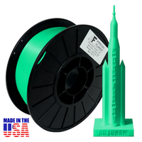 Emerald Green AF Silk PLA 3D Printer Filament, 1.75 mm Diameter, 1 kg Spool