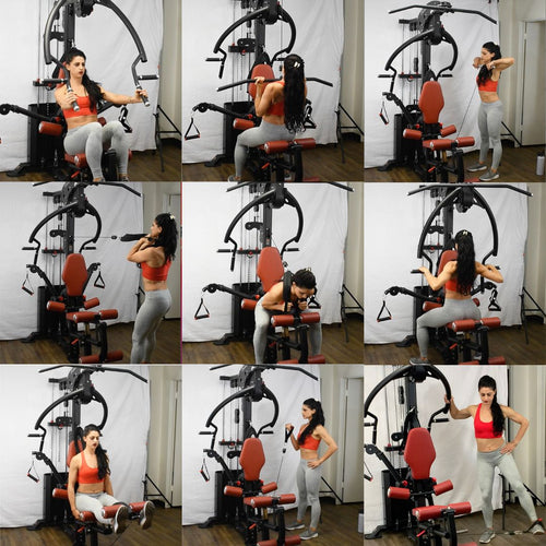 Muscle D Fitness Compact Single-Stack Multi-Gym | Full Body, Space-Saving