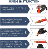PEX Cinch Clamp Crimp Tool - EFIELD Plumbingsell