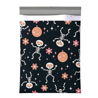 Skeleton Disco Ball Poly Mailers Size 14x17 Halloween Shipping Bags