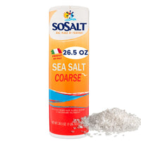 SoSalt Coarse Sea Salt Shaker from Sicily | 12 Pack x 750g (26.5 oz) | Kosher, All Natural Sicilian Sea Salt