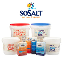 SoSalt Fine Sea Salt Shaker from Sicily | 12 Pack x 750g (26.5 oz) | Kosher, All Natural Sicilian Sea Salt