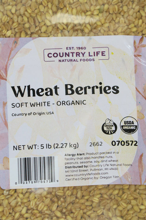 Wheat Berries, Soft White, Organic