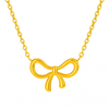 Elegant Bow Pendant Necklace