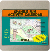 Spanish Fun Activity Calendar Level 2