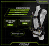 Frontline 100CTB Combat Construction Full Body Harness with Tongue Buckle Legs and Trauma Straps S