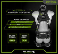 Frontline 110CTB-DC Digital Camo Full Body Harness with Aluminum Hardware and Suspension Trauma Straps S