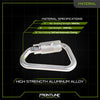 Frontline CAQ117 Aluminum Quarter Turn Locking Carabiner