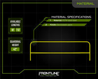 Frontline Guardrail Section for Concrete or Steel Substrates 7.5'