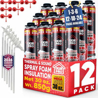 Spray Foam Insulation Can (30 oz. / 850 g) - Closed Cell Polyurethane Foam