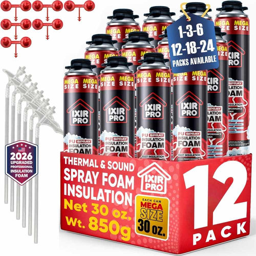 Spray Foam Insulation Can (30 oz. / 850 g) - Closed Cell Polyurethane Foam
