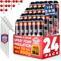 Spray Foam Insulation Can (30 oz. / 850 g) - Closed Cell Polyurethane Foam