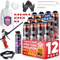 Spray Foam Insulation Kit -  30oz Complete DIY Insulation