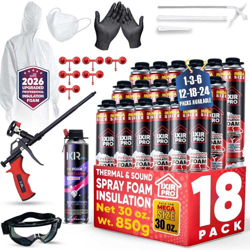 Spray Foam Insulation Kit -  30oz Complete DIY Insulation