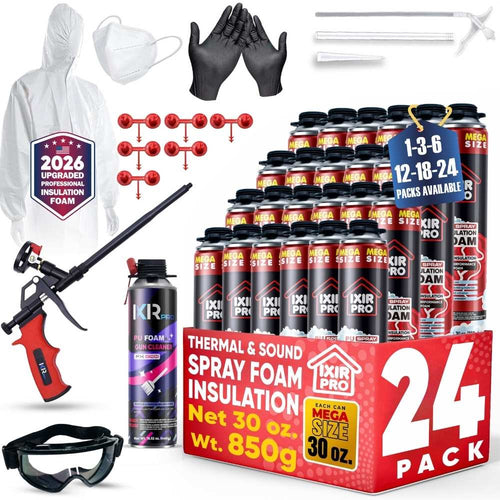 Spray Foam Insulation Kit -  30oz Complete DIY Insulation