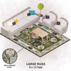 Premium Hand-Tufted Rug Made of 100% Wool  - Spring Atlas - 9x12 Feet