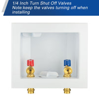 10 Pcs 1/2" Copper Press Inlet, Washing Machine Outlet Box, Center Drain