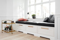 Brushed Bronze "Station" Drawer Tab Pull Euro • Knobs