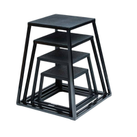 Steel Plyo Boxes – Heavy-Duty Plyometric Jump Platforms with Anti-Slip Rubber Top – Available in 12", 18", and 24" Heights – Stackable, Stable, Built for Strength and Conditioning