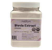 Stevia Extract Powder, White, Organic
