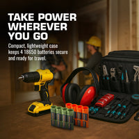 Slimline 18650 Battery Caddy (Military Green)