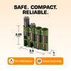 Slimline 18650 Battery Caddy (Military Green)