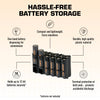 12 AA Pack Battery Caddy (Tuxedo Black)