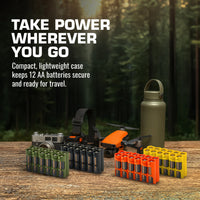 12 AA Pack Battery Caddy (Yellow)