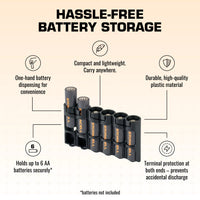 Slimline AA 6 Pack (Black)