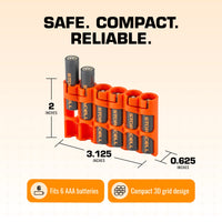 Slim Line AAA 6 Pack (Orange)