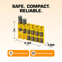 Slim Line AAA 6 Pack (Yellow)