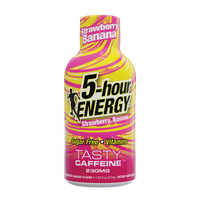 24 Pack 5-hour ENERGY Extra Strength Shots, Strawberry Banana Flavor Flavor, 1.93 Fl Oz