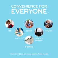 Light Blue Stretchy Tieless Silicone Elastic Shoelaces | 16 Straps The Original Stretchlace