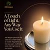 Multi-Purpose Round Candle Holder / Coaster