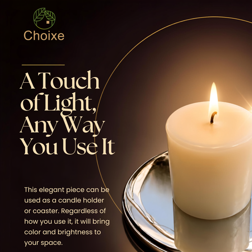 Multi-Purpose Round Candle Holder / Coaster