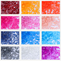 1440PC Mix Size SS6-SS20 Mocha Neon Glass FlatBack Non-Hotfix Rhinestones