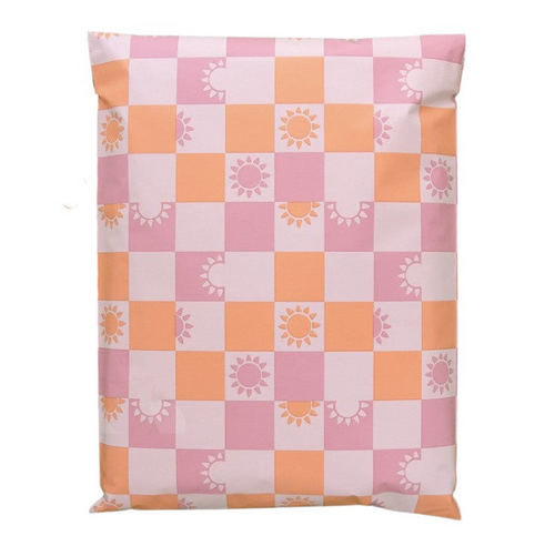 Sunny Check Sunshine Poly Mailers Size 10x13 Summer Shipping Bags