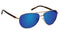 Polarized Amber with Blue Mirror / No Bifocal/Reader (Plano) ($90) / Gold/Tortoise